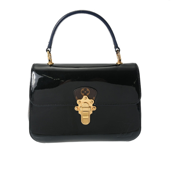 Louis Vuitton Cherry Wood Pm Leather Handbag Black - Picture 1 of 12